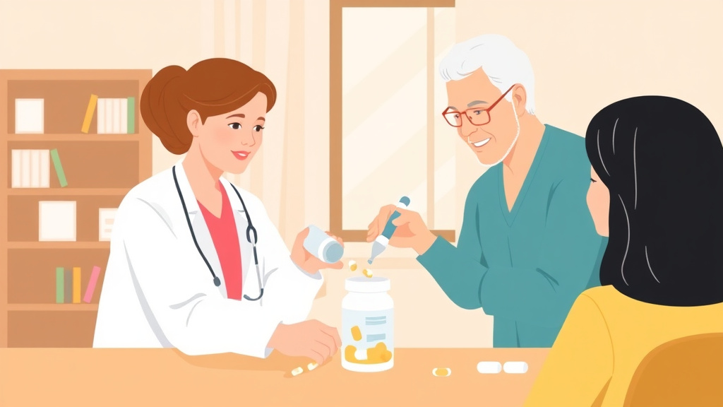 A professional illustration depicting crushing Medications Safely Guide
