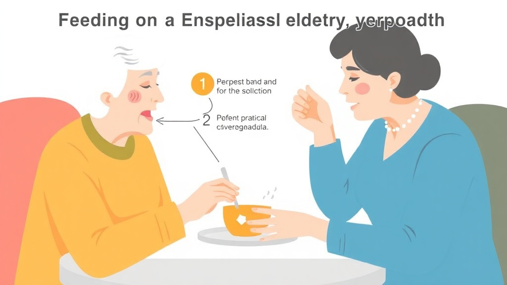 Practical checklist visual for feeding an Elderly Parent with Dysphagia