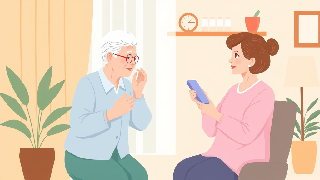 Clear illustration of grooming Assistance for Aging Parents with supporting details