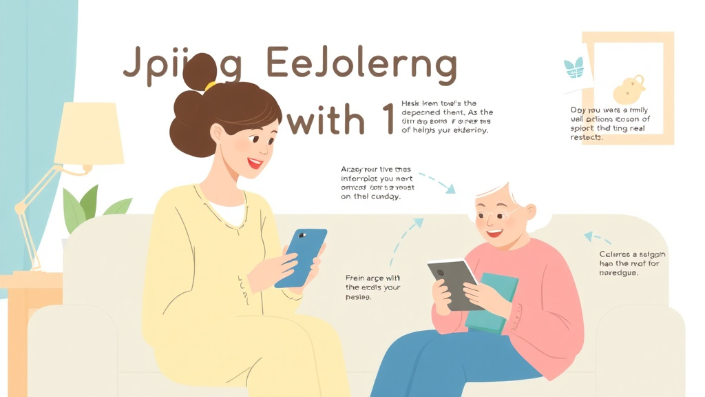 Step-by-step visual guide for implementing helping Elderly Parent with Technology