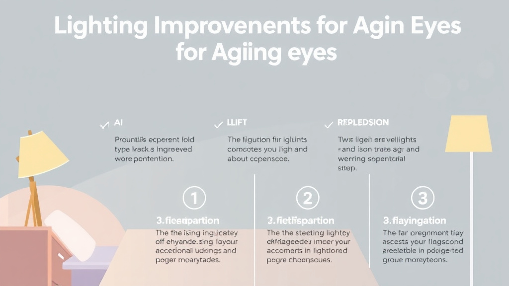 Practical workflow diagram for lighting Improvements for Aging Eyes