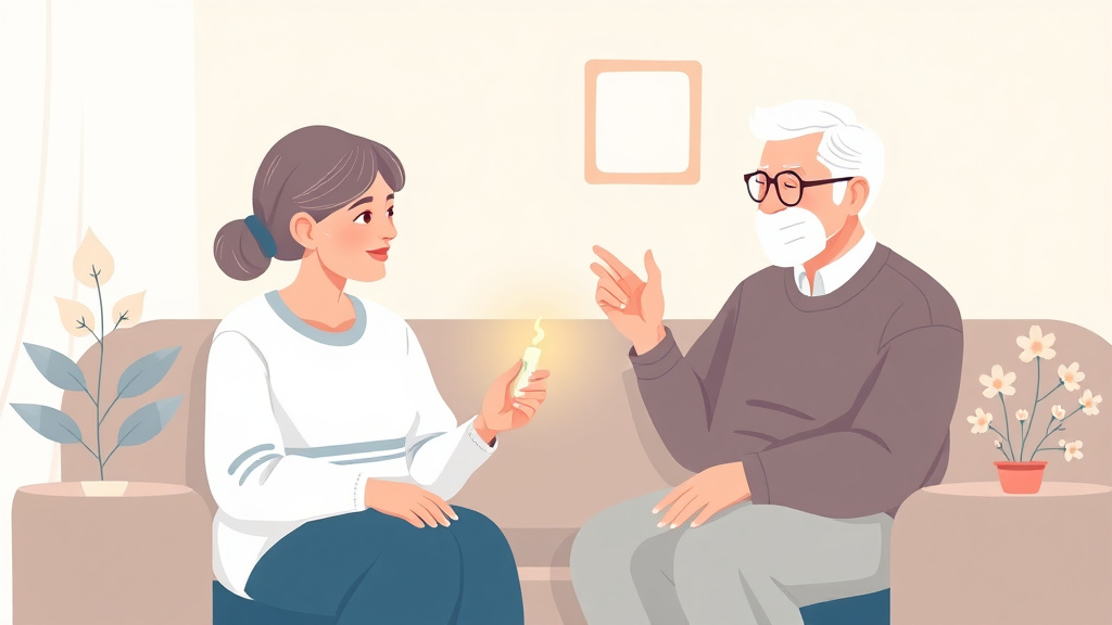 A professional illustration depicting managing Allergies in Elderly