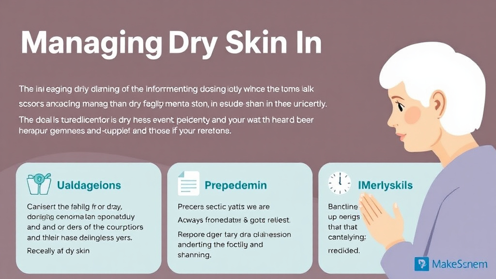 Real-world application diagram for managing Dry Skin in Elderly