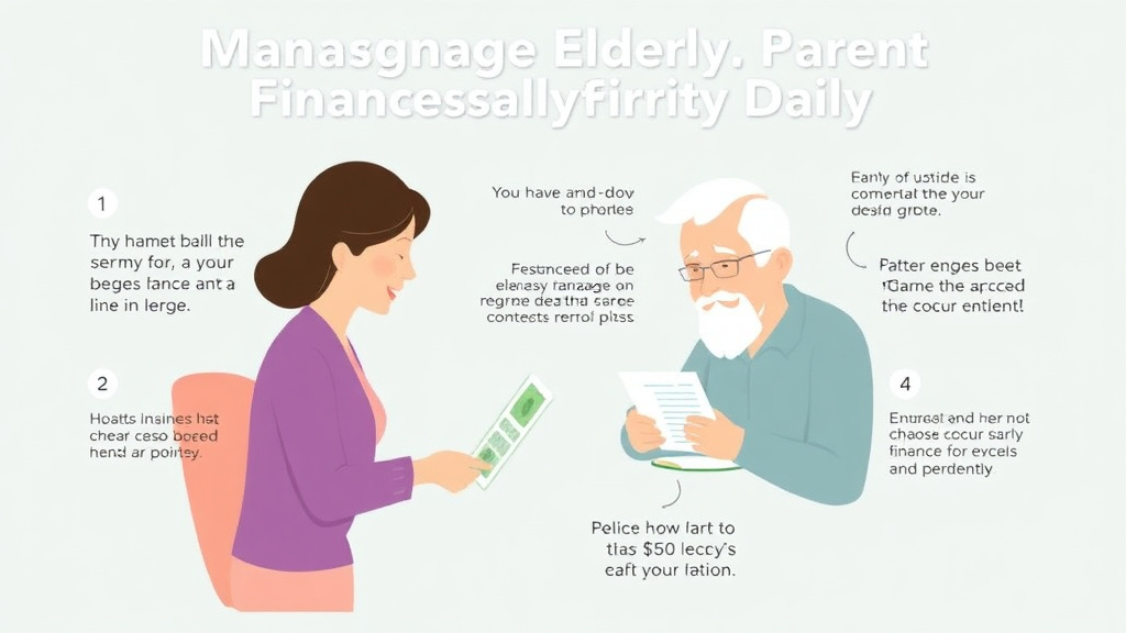 Hands-on guide visualization for managing Elderly Parent Finances Daily