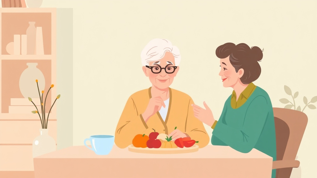 Conceptual diagram showing how managing Poor Appetite in Aging Parents works in practice