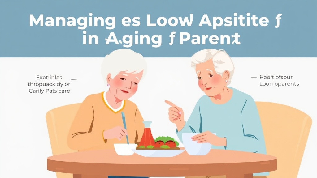 Practical checklist visual for managing Poor Appetite in Aging Parents