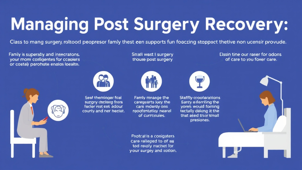 Process flow illustration for putting managing Post Surgery Recovery into action