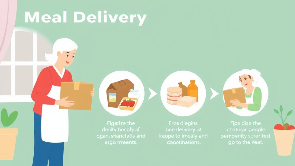Real-world application diagram for meal Delivery Services for Seniors