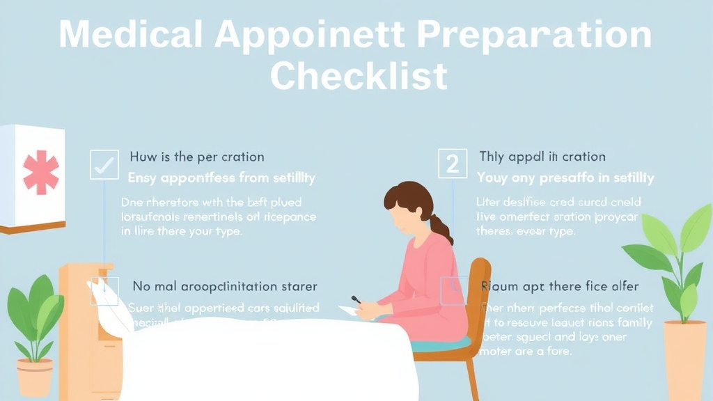 Step-by-step visual guide for implementing medical Appointment Preparation Checklist