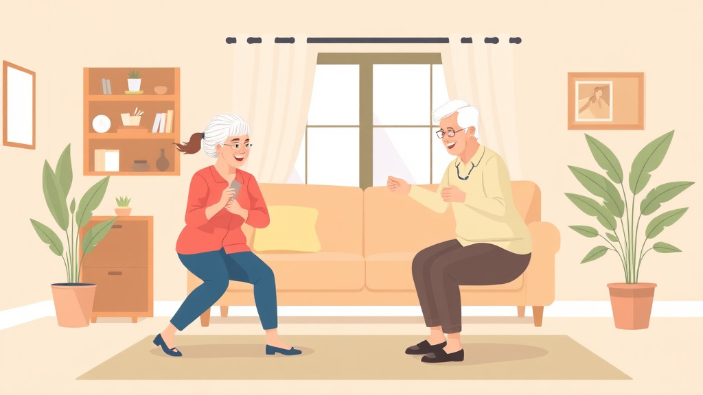 Conceptual diagram showing how mobility Exercises for Homebound Seniors works in practice