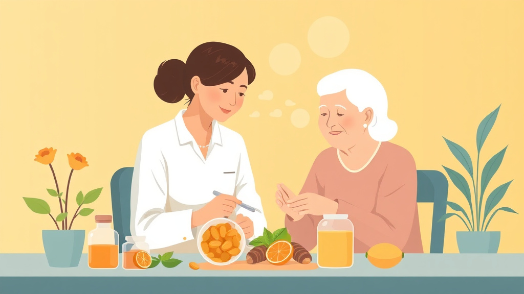 Conceptual diagram showing how nutrition Supplements for Elderly works in practice