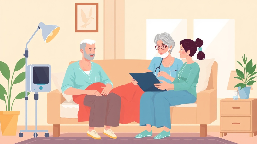 Conceptual diagram showing how oxygen Therapy Management at Home works in practice