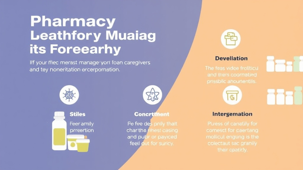 Action-oriented illustration showing how to apply pharmacy Management for Caregivers