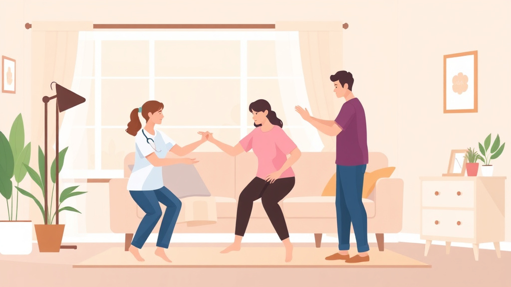 An informative visual explaining physical Therapy Exercises at Home for beginners and professionals