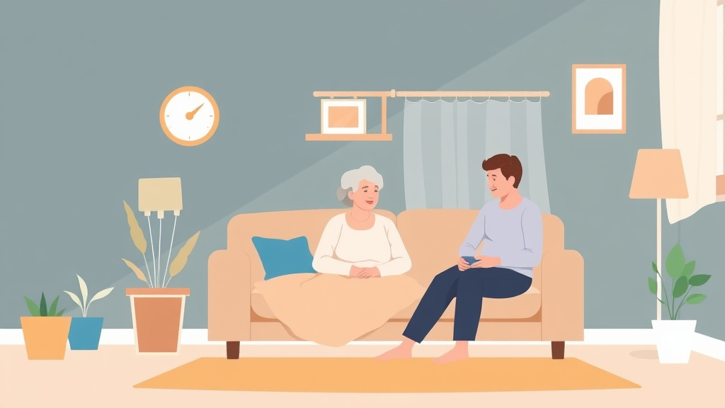 A professional illustration depicting pressure Sore Prevention at Home