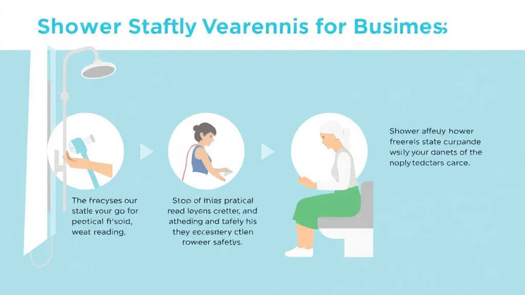 Process flow illustration for putting shower Safety Equipment for Seniors into action