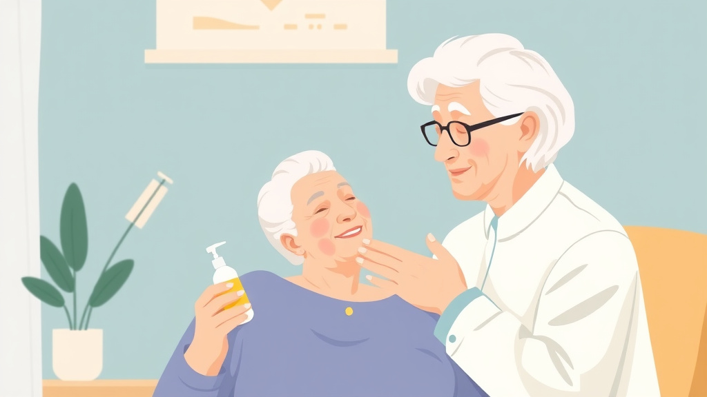 An informative visual explaining skin Care Routine for Elderly for beginners and professionals