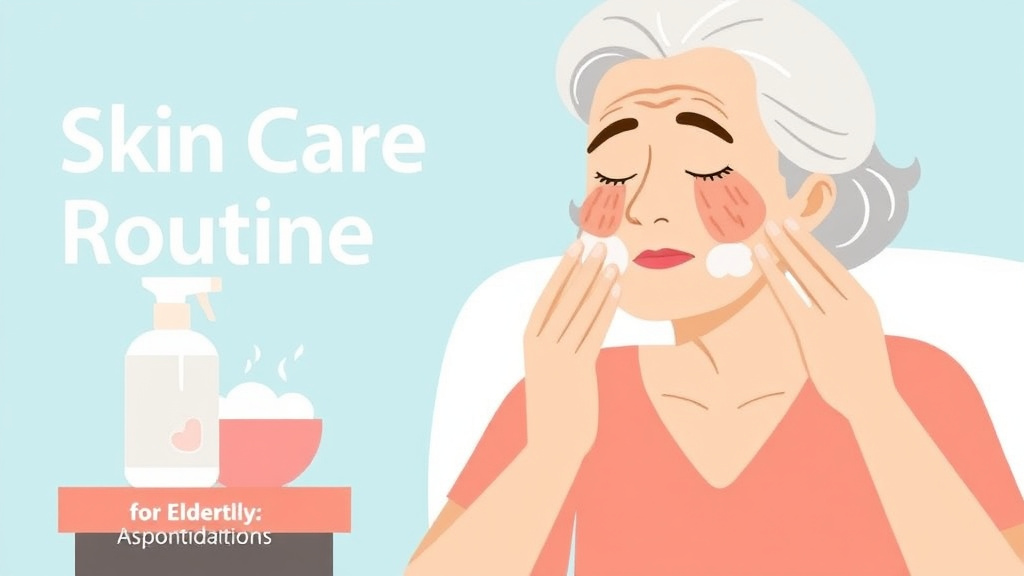 Process flow illustration for putting skin Care Routine for Elderly into action