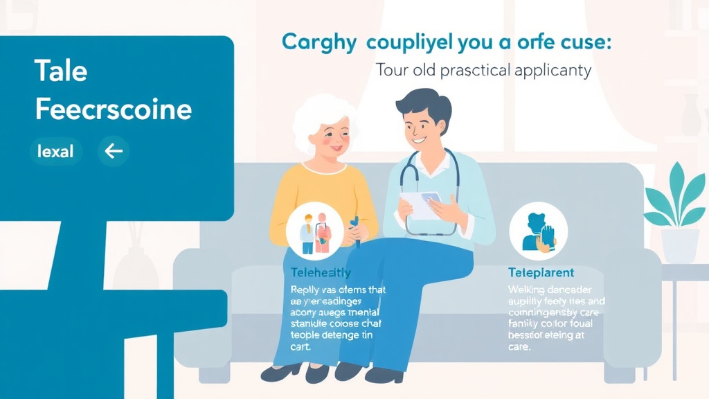 Process flow illustration for putting telehealth Visits for Elderly Parents into action