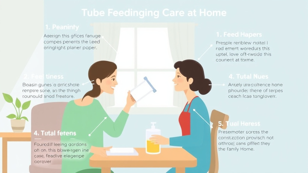 Practical workflow diagram for tube Feeding Care at Home