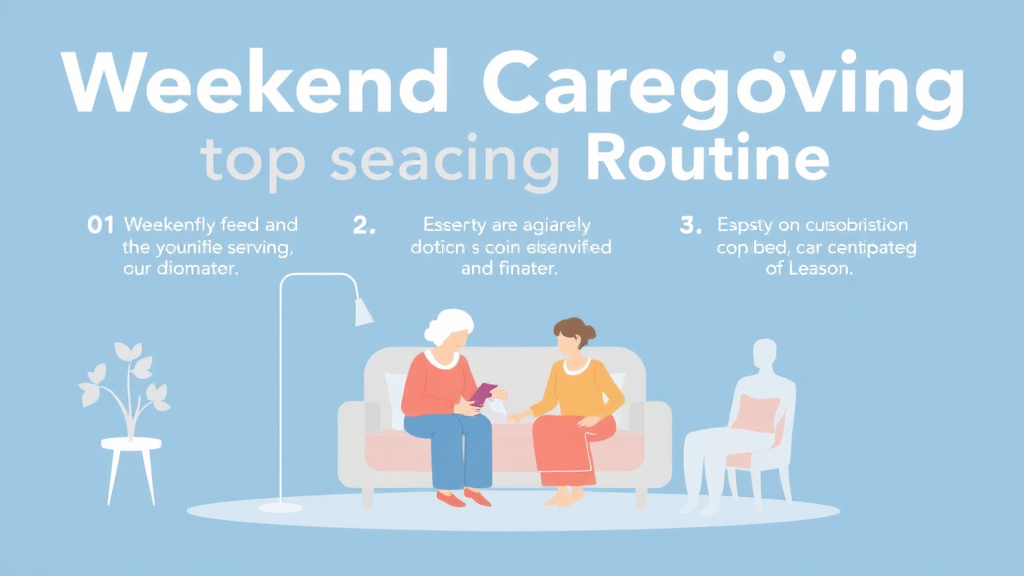 Hands-on guide visualization for weekend Caregiving Routine