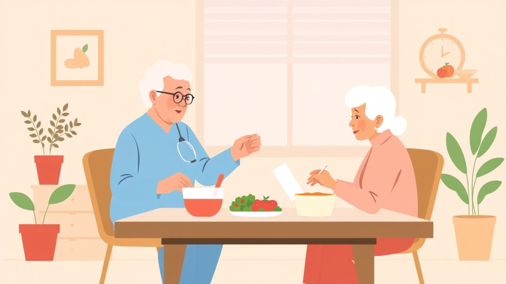 Conceptual diagram showing how weekly Meal Planning for Elderly works in practice