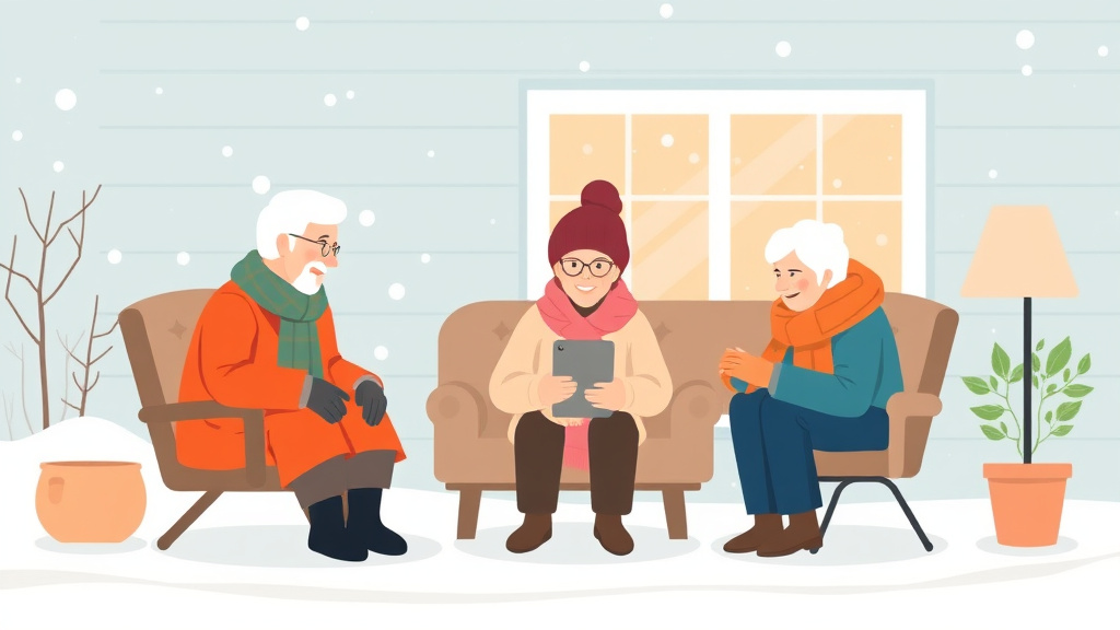 Detailed visual representation of winter Safety for Homebound Seniors