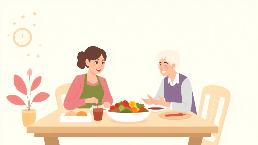Educational graphic covering the essentials of assisted Living Meal Programs