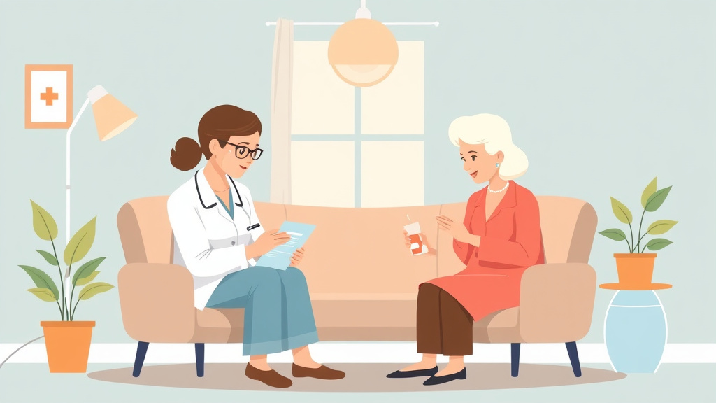 Visual overview of assisted Living Medication Management with key concepts highlighted