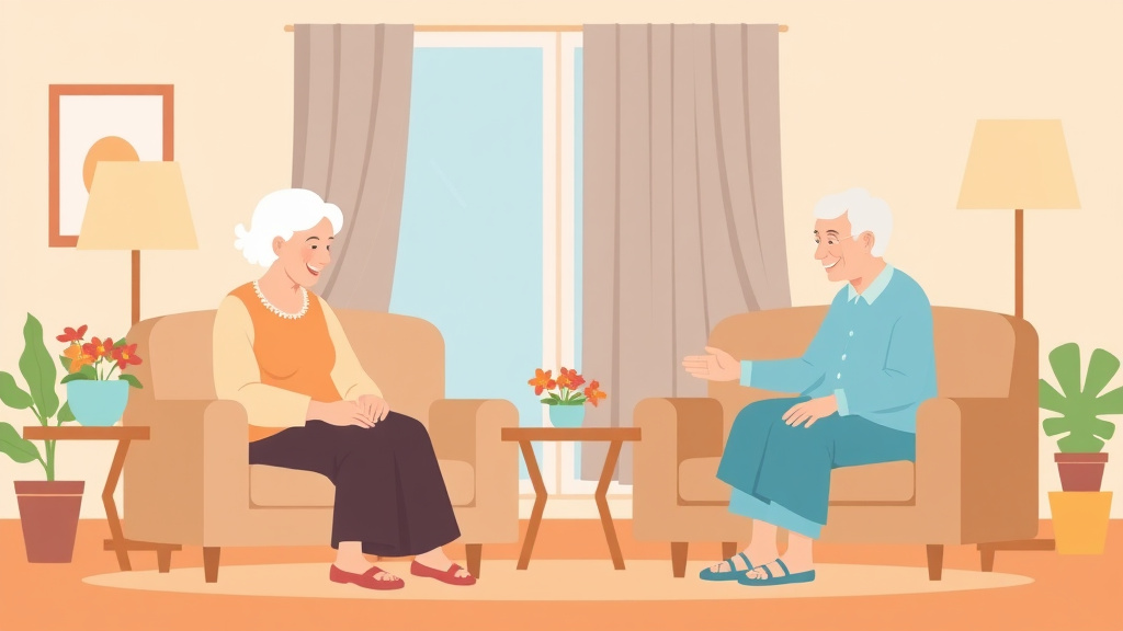 Visual overview of assisted Living vs. Independent Living with key concepts highlighted