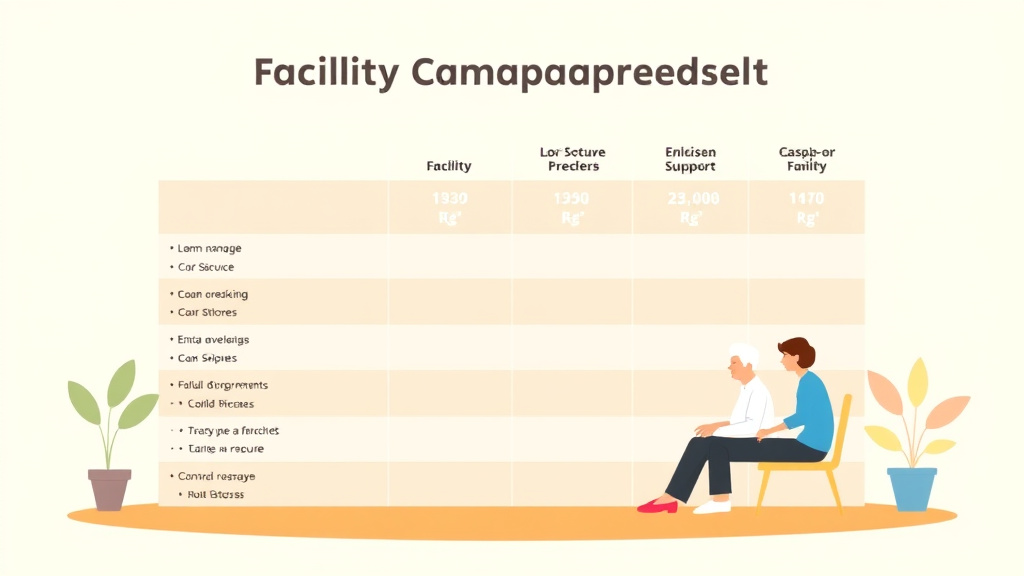 Detailed visual representation of facility Comparison Spreadsheet Template