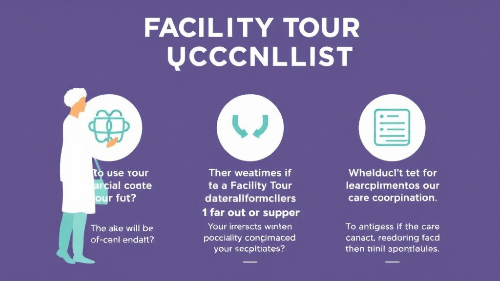 Practical checklist visual for facility Tour Questions Checklist
