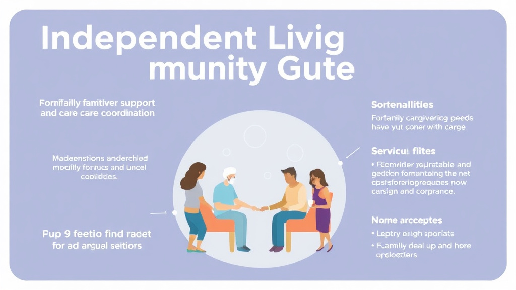Process flow illustration for putting independent Living Community Guide into action