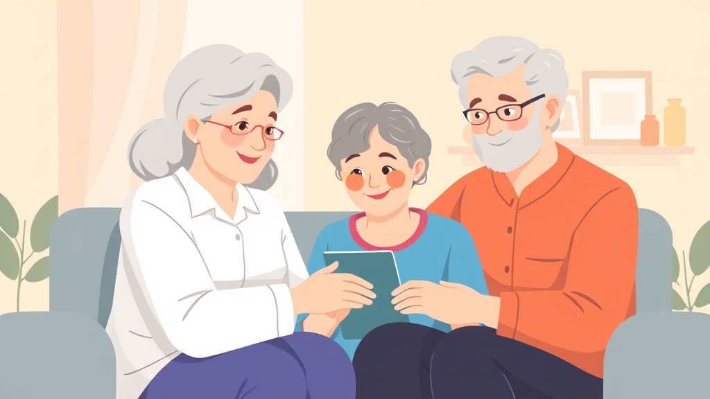 A professional illustration depicting memory Care Security Features