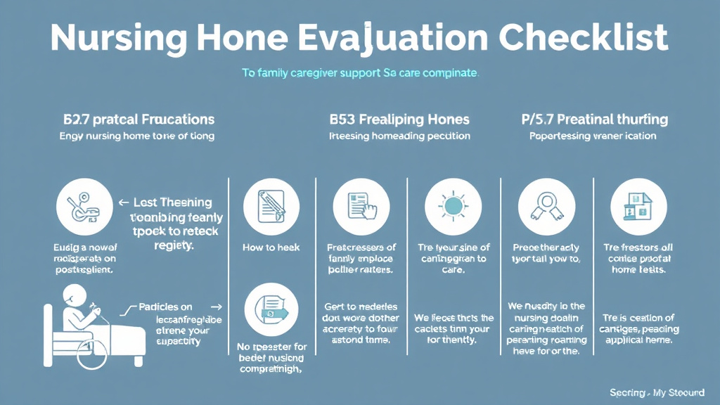 Step-by-step visual guide for implementing nursing Home Evaluation Checklist