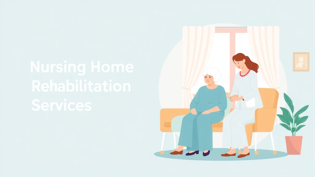 An informative visual explaining nursing Home Rehabilitation Services for beginners and professionals