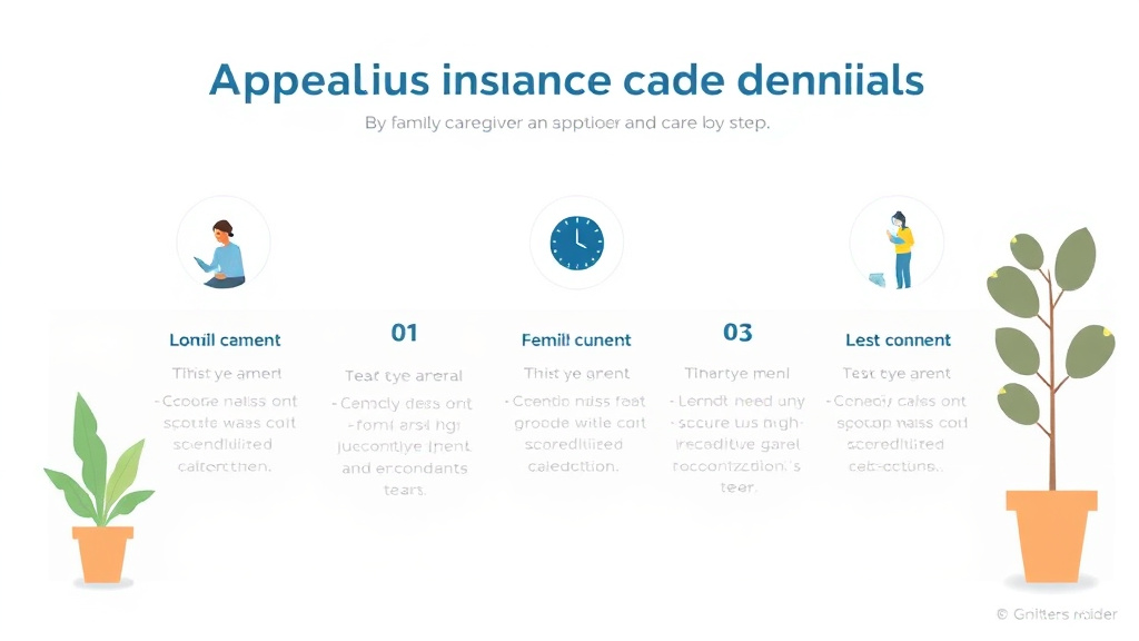 A professional illustration depicting appealing Insurance Claim Denials Step by Step
