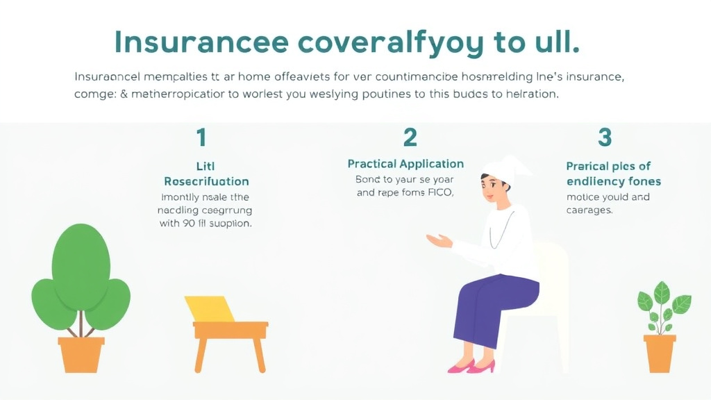 Process flow illustration for putting insurance Coverage for Home Modifications into action