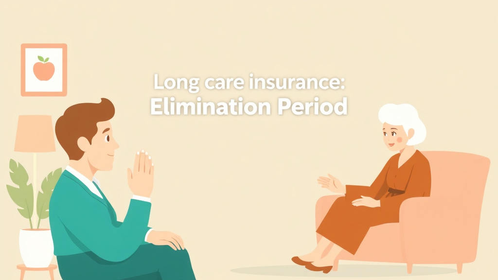 An informative visual explaining long Term Care Insurance Elimination Period for beginners and professionals