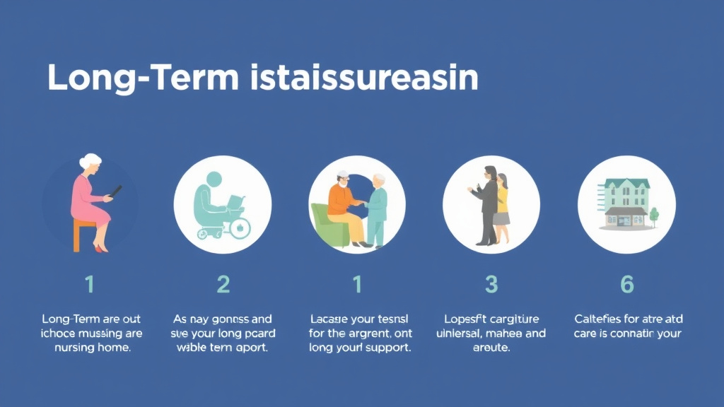 Process flow illustration for putting long Term Care Insurance Nursing Home Coverage into action