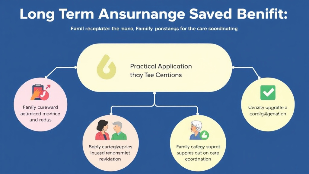 Action-oriented illustration showing how to apply long Term Care Insurance Shared Benefit