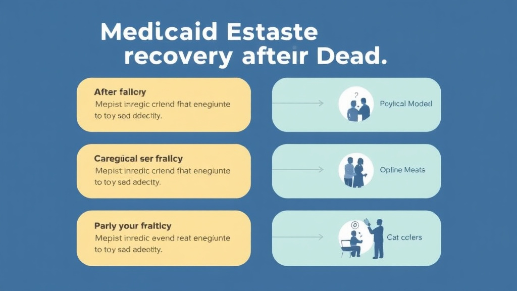 Process flow illustration for putting medicaid Estate Recovery After Death into action