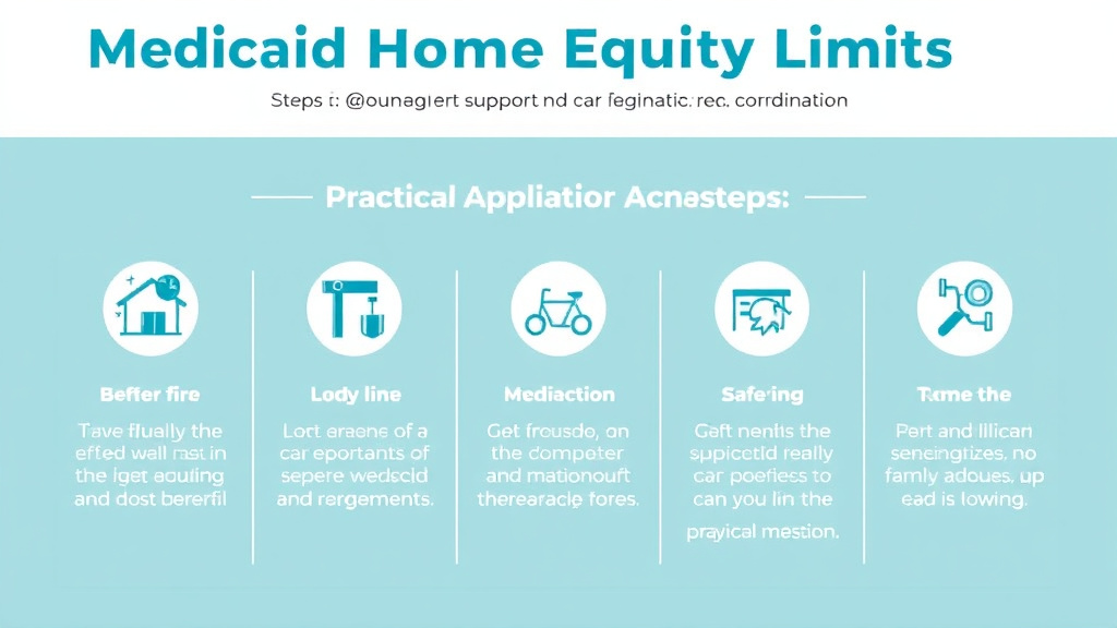 Action-oriented illustration showing how to apply medicaid Home Equity Limits