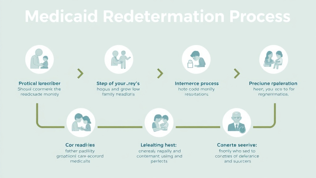 Step-by-step visual guide for implementing medicaid Redetermination Process
