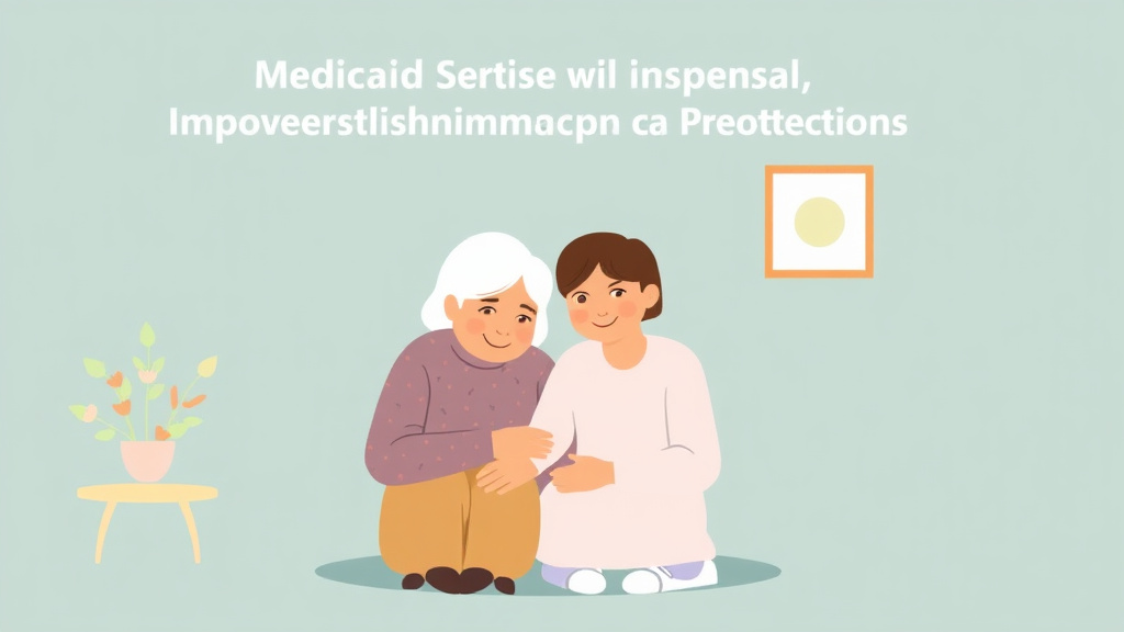 Conceptual diagram showing how medicaid Spousal Impoverishment Protections works in practice