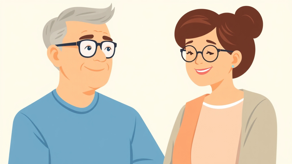 A professional illustration depicting medicare and Vision Coverage Options