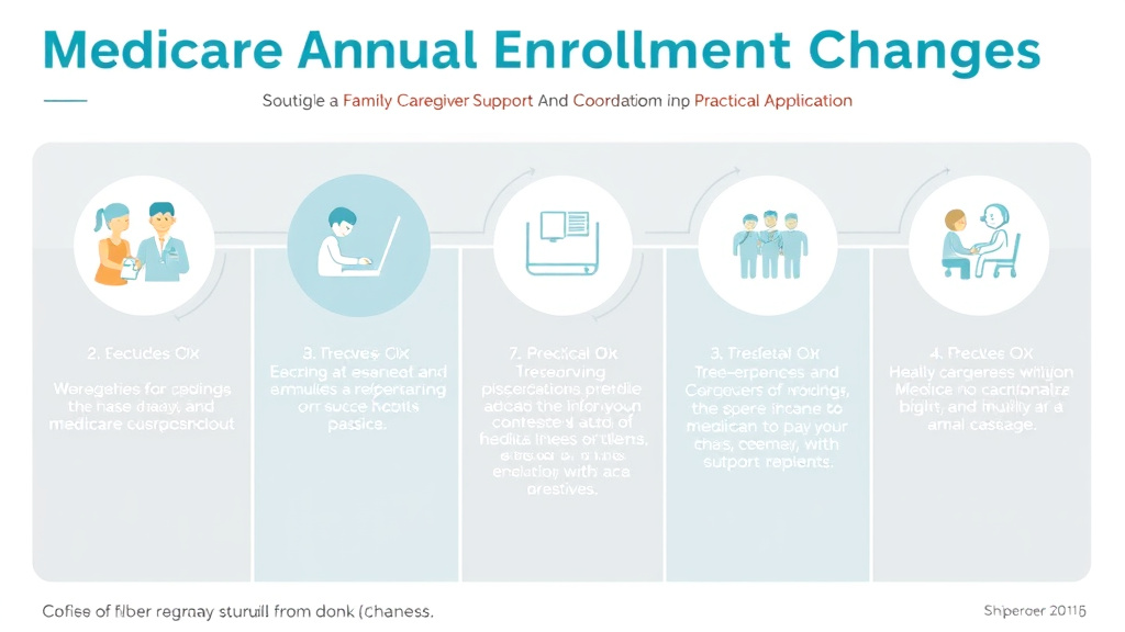 Process flow illustration for putting medicare Annual Enrollment Changes into action