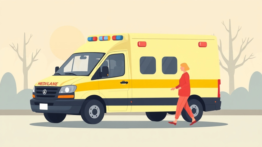 A professional illustration depicting medicare Coverage for Ambulance Services