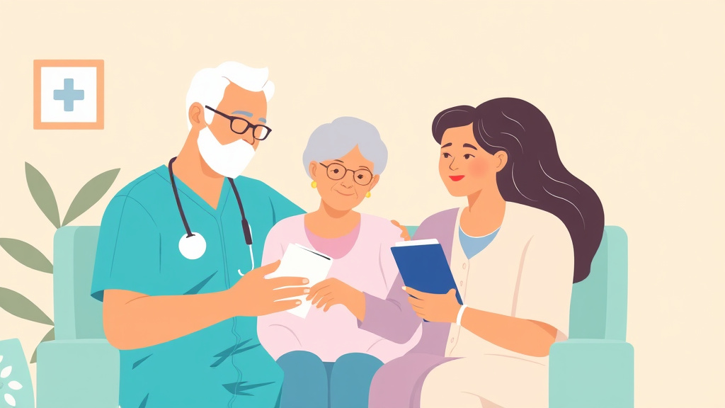 A professional illustration depicting medicare Home Hospital Program
