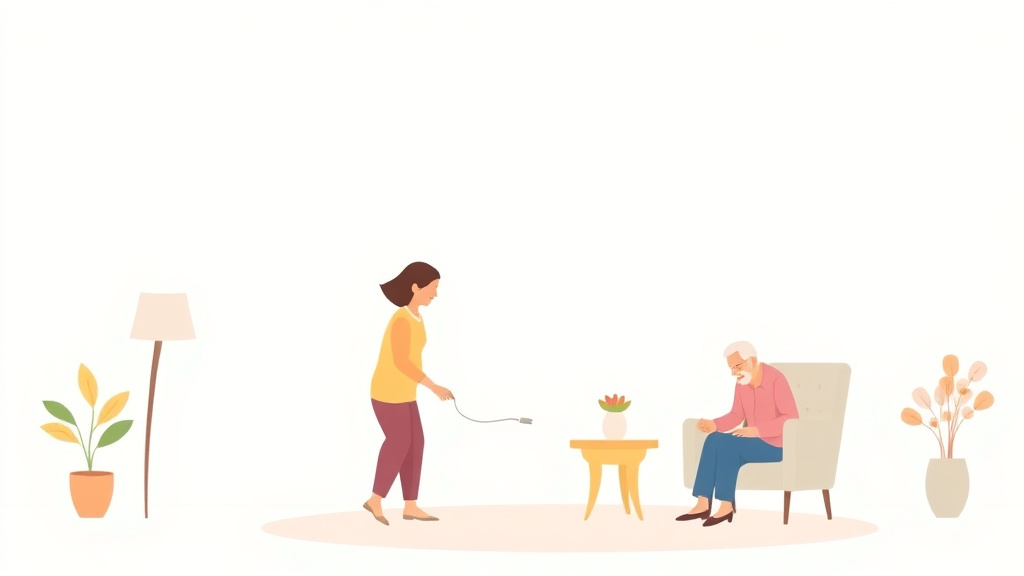 Illustration breaking down the fundamentals of paying for Senior Care Options Guide